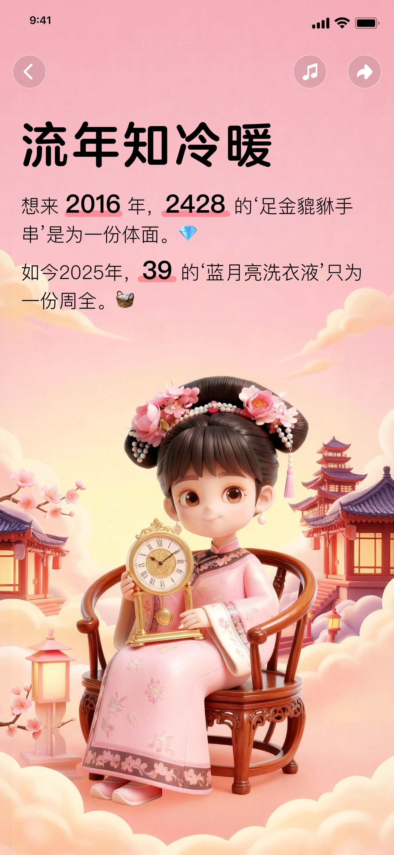 年度账单流年知冷暖核心页面