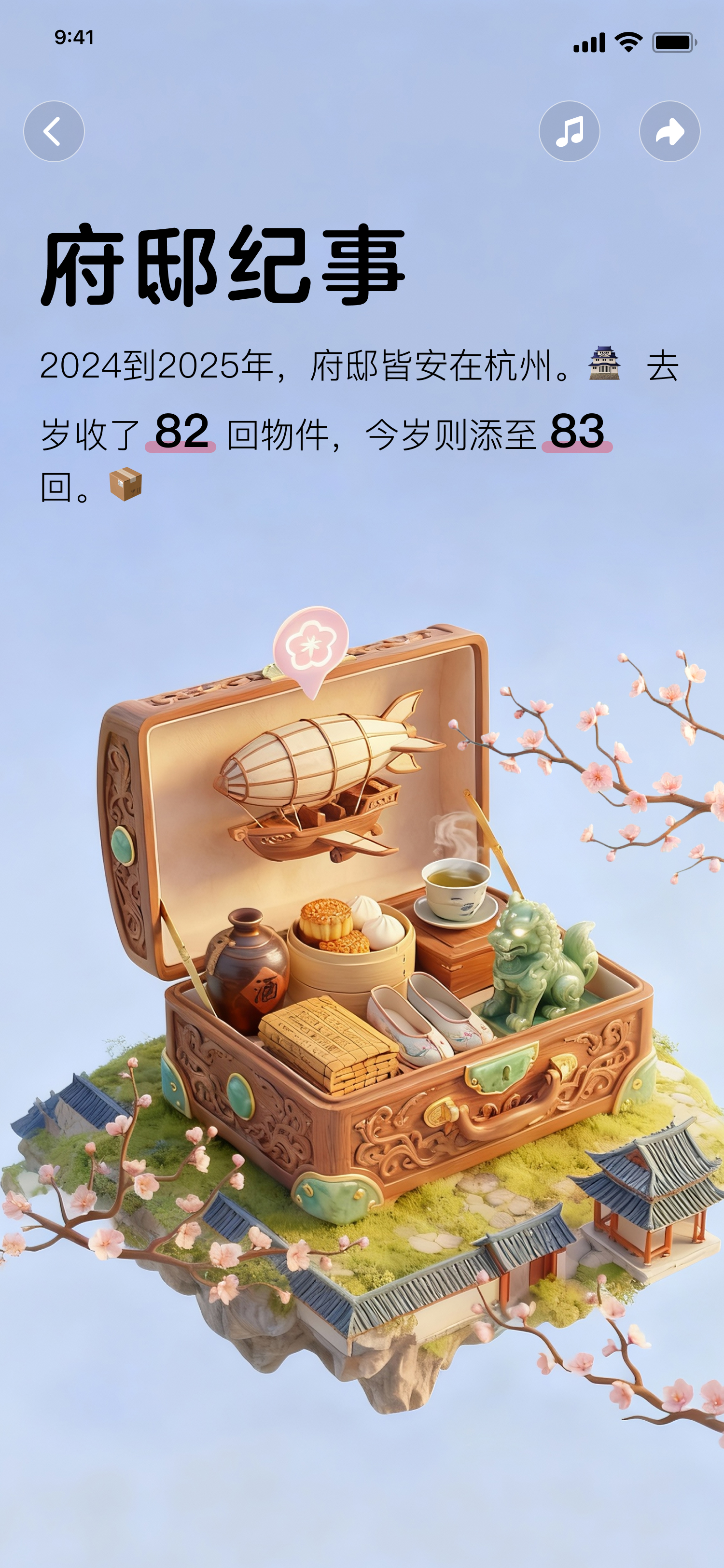 年度账单府邸纪事核心页面