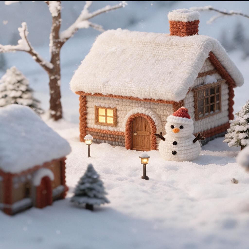 情感共鸣封面：雪中小木屋